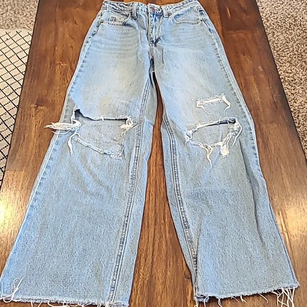 Abound from Nordstrom blue flare stretch denim jean pant. Sz 24